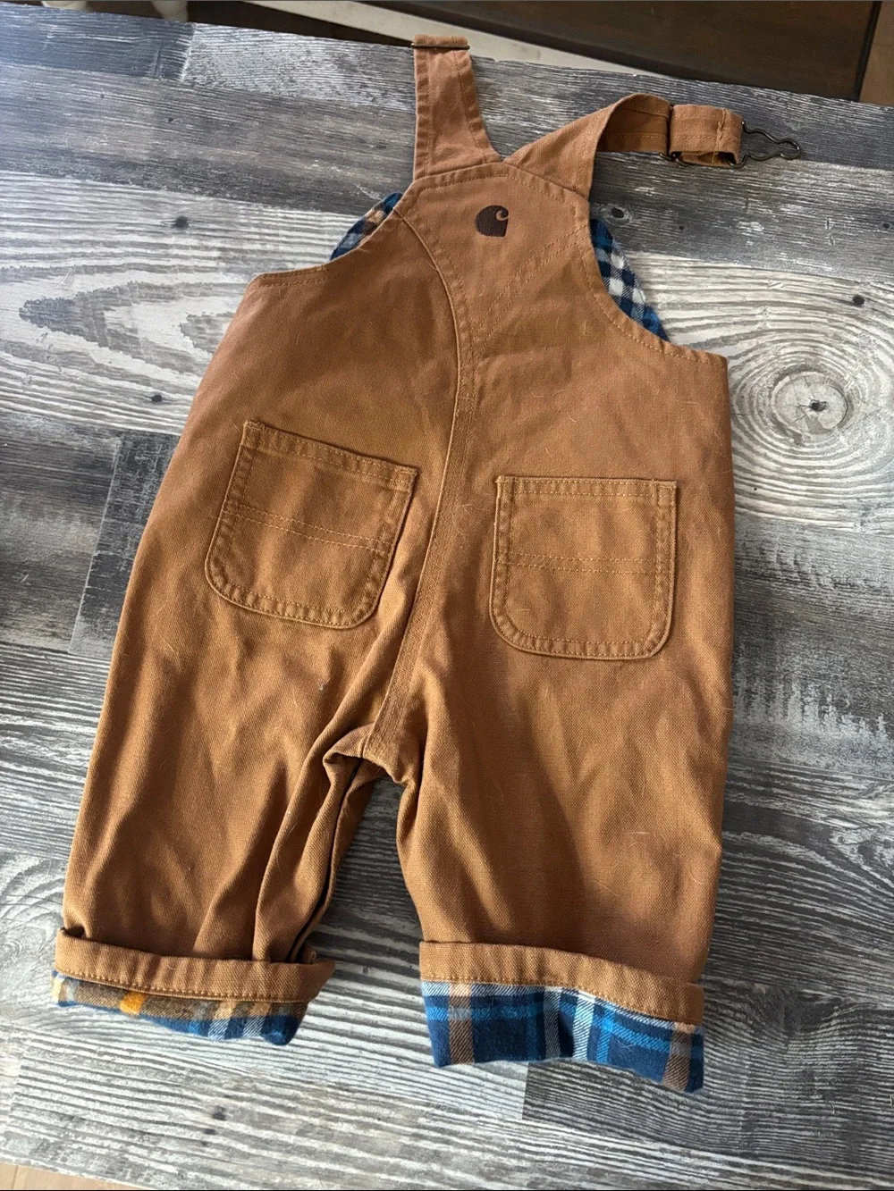 Carhartt Overalls Flannel Lined LIKE NEW